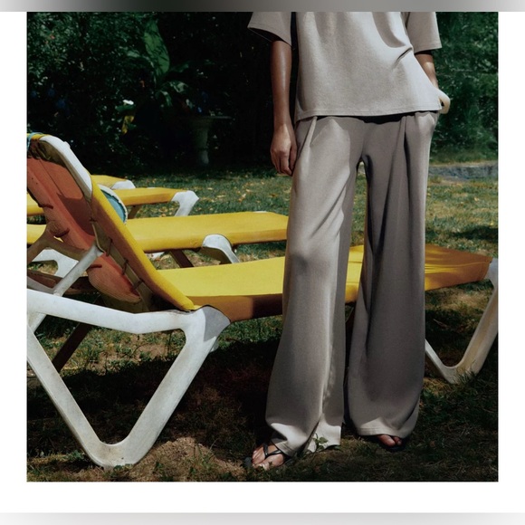 Zara Pants - Zara WASHED EFFECT INTERLOCK PANTS